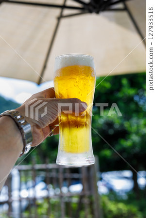 Beer on the terrace Beer on the terrace 127933518