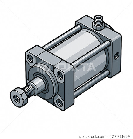 Illustration of a machine cylinder 127933699