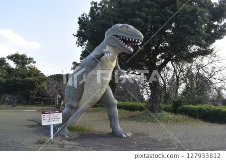 鹿兒島櫻島天然恐龍公園遊樂設備恐龍 127933812