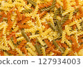 macaroni gray brown color and raw for cooking 127934003