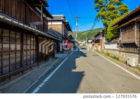 福岡縣甘城市秋月町街景 福岡縣甘城市秋月町街景 127935576