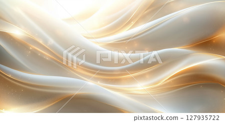 抽象奢華金色光波背景 127935722