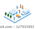 Illustration material | Isometric_Factory_01 127935893