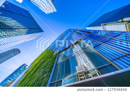 日本東京城市景觀：盛夏酷暑…澀谷Scramble廣場等「東急村」建築景觀=22日 127936848