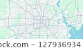 Layered editable vector illustration outline of Houston, United States. 127936934