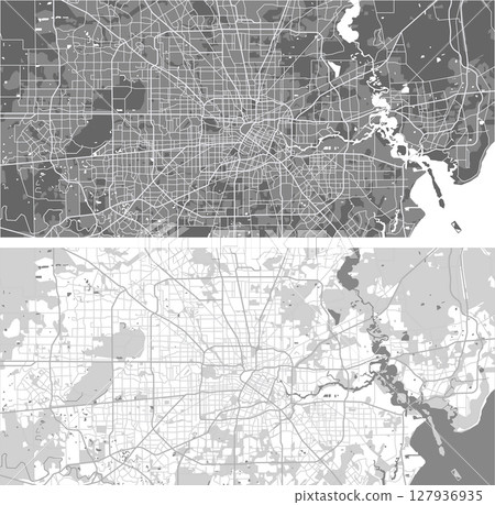 Layered editable vector illustration outline of Houston, United States. Layered editable vector illustration outline of Houston, United States. 127936935