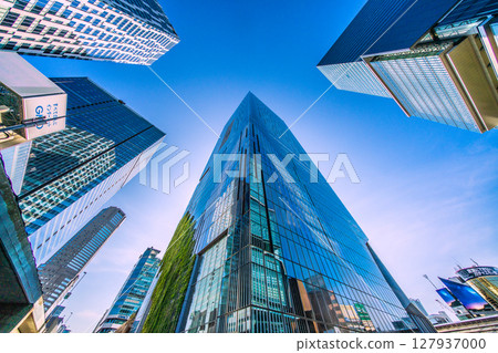 日本東京城市景觀：盛夏酷暑…澀谷Scramble廣場等「東急村」建築景觀=22日 127937000