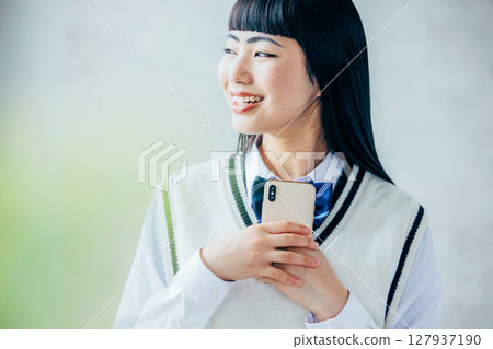 High school girl uniform 127937190