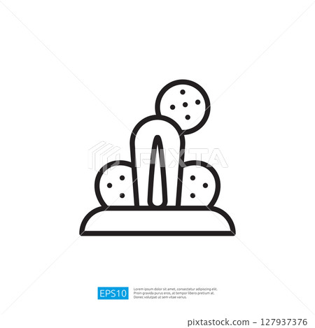 Minimalist Cactus Icon Design With Simplistic Shapes Representing Desert Flora In A Clean Vector Illustration Minimalist Cactus Icon Design With Simplistic Shapes Representing Desert Flora In A Clean Vector Illustration 127937376