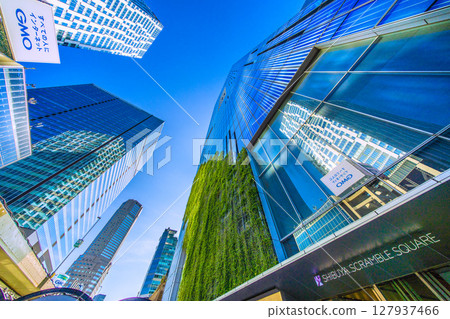 日本東京城市景觀：盛夏酷暑…澀谷Scramble廣場等「東急村」建築景觀=22日 127937466