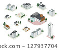 Illustration material | Isometric building 127937704