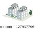 Illustration material | Isometric building 01 127937706