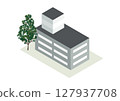 Illustration material | Isometric building 03 127937708