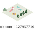 Illustration material | Isometric building 05 127937710