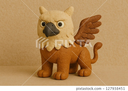 Clay animation style griffon Clay animation style griffon 127938451