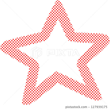 手繪紅點星圖 127939175