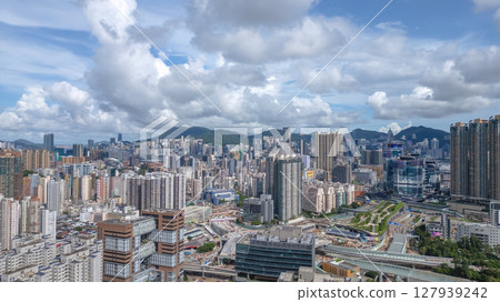 June 29 2025 Skyline Panorama with High Rise Buildings and Cloudy Skies 127939242