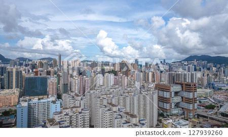 June 29 2025 Skyline Panorama with High Rise Buildings and Cloudy Skies 127939260