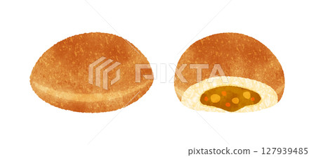咖哩麵包 127939485