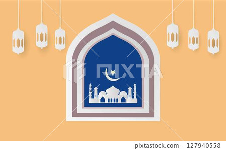 taj mahal indian mosque, Front View of Taj Mahal, white marble mausoleum in India, showcasing its iconic domes, minarets, and symmetrical architecture 127940558