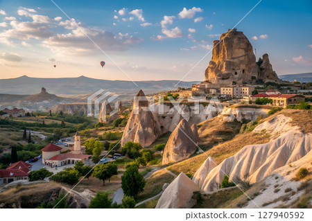 beautiful landscape with mountains and rocks 127940592
