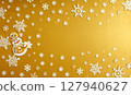 Christmas golden background 127940627