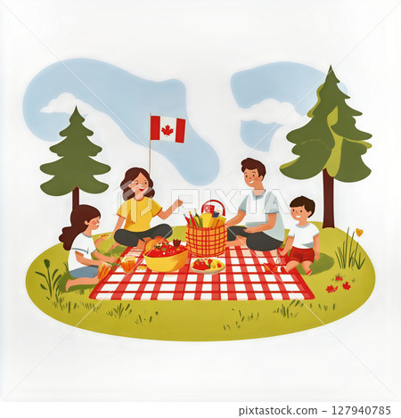 picnic on Canada Day 127940785