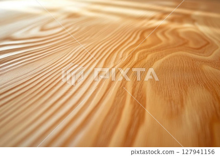 Smooth Wood Grain Texture Shows Natural Beauty and Carpentry Craftsmanship. Smooth Wood Grain Texture Shows Natural Beauty and Carpentry Craftsmanship. 127941156