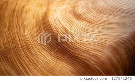 Smooth Wood Grain Texture Shows Natural Pattern and Timber Background with Carpentry Concept 127941246