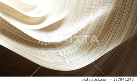 Wood texture flows smoothly with curves and lines. Abstract design with timber grain. Wood texture flows smoothly with curves and lines. Abstract design with timber grain. 127941248