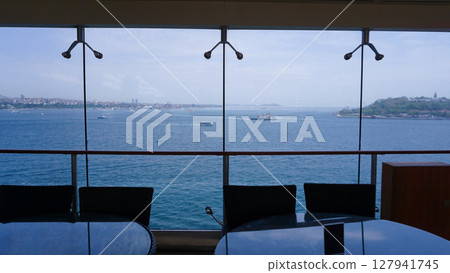 Luxury Cruise Ship Deck at day 127941745