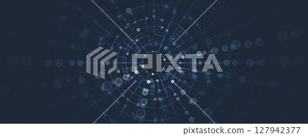 Abstract circuit board pattern technology concept background 127942377