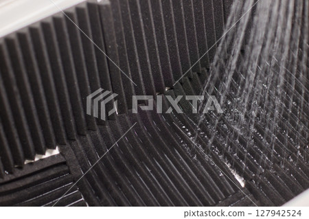 Waterproof Acoustic Foam Panel Designed for Use in a Shower Setting to Enhance Sound 127942524