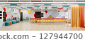 Modern school assembly hall interior 127944700