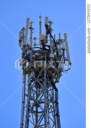 Communication image (radio tower: base station) Communication image (radio tower: base station) 127945033