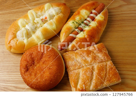 Sweet bread, cooked bread 127945766