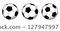 Soccer ball icon illustration set (vector, cutout) Soccer ball icon illustration set (vector, cutout) 127947997