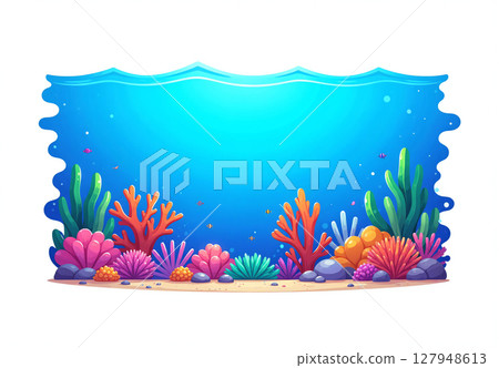 Tropical blue jewelry box 127948613