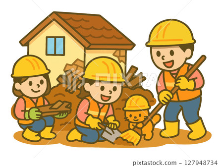 Cleaning up after a disaster 127948734