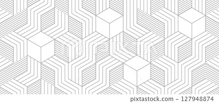 Geometry Abstract Stripe Hexagon Triangle Architecture background Geometry Abstract Stripe Hexagon Triangle Architecture background 127948874