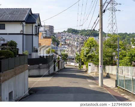 Residential area built on a slope Residential area built on a slope 127949004