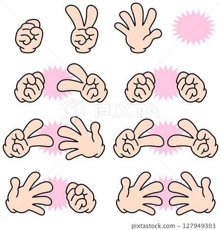 石頭剪刀布勝負組合套裝 127949303