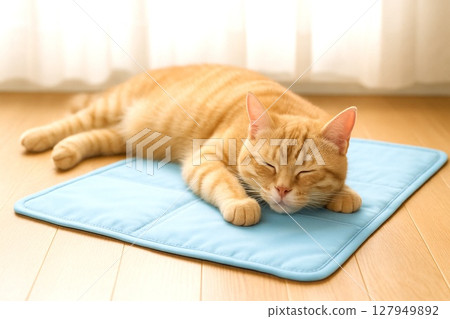 Cats' Daily Lives: Cats Surviving the Summer 127949892