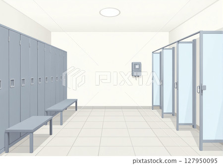 Unmanned changing room 127950095