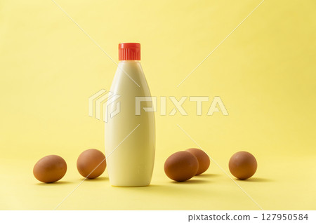 Mayonnaise and eggs 127950584