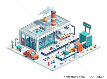 未來城市的假期 127950664