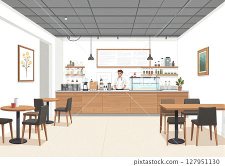 Modern cafe atmosphere Modern cafe atmosphere 127951130