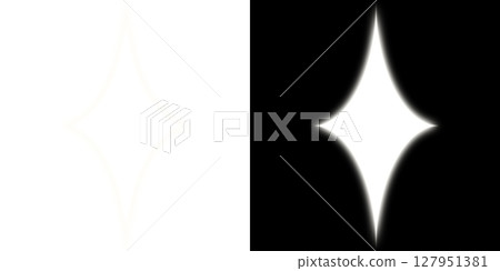白色鑽石閃光效果(透明和黑色背景) 白色鑽石閃光效果(透明和黑色背景) 127951381