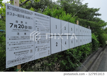 Election Poster Board 127951813