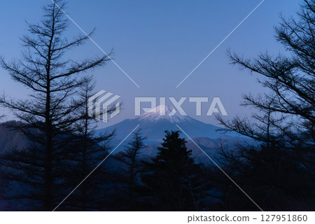 從姬路看到的黎明富士山 127951860